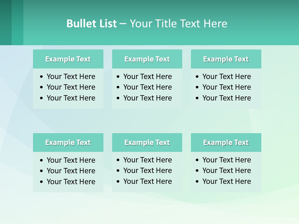 A Blue And Green Abstract Background With A Place For Text PowerPoint Template