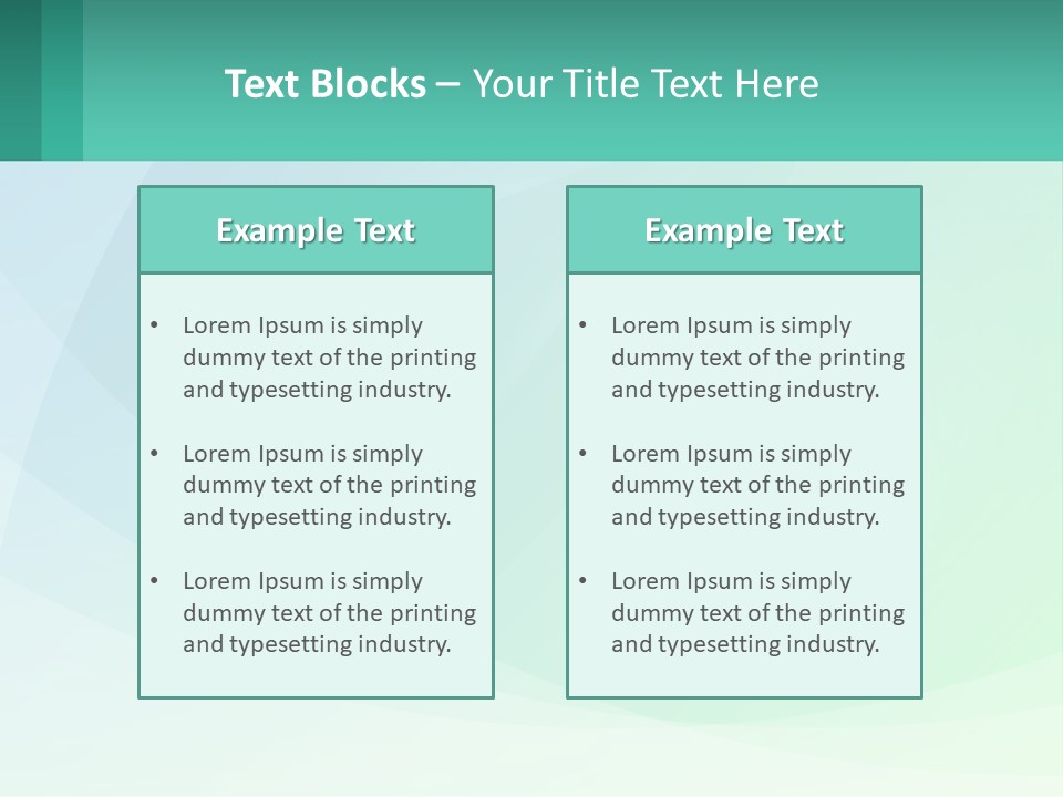 A Blue And Green Abstract Background With A Place For Text PowerPoint Template
