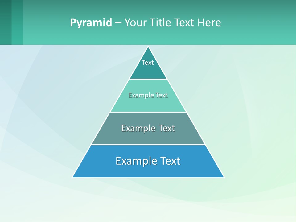 A Blue And Green Abstract Background With A Place For Text PowerPoint Template