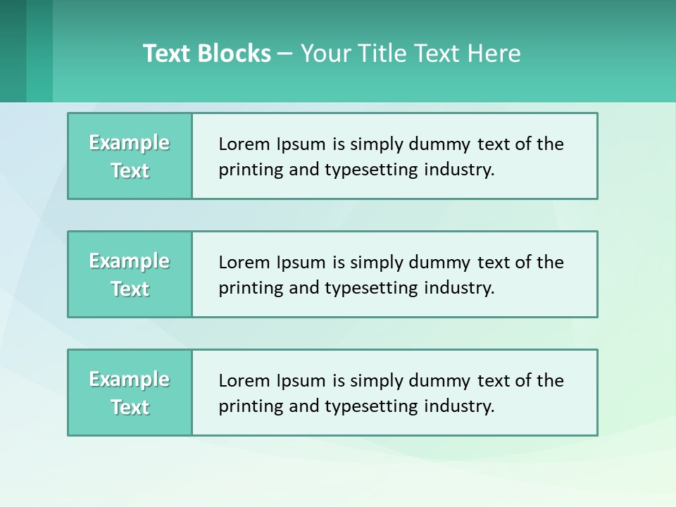 A Blue And Green Abstract Background With A Place For Text PowerPoint Template