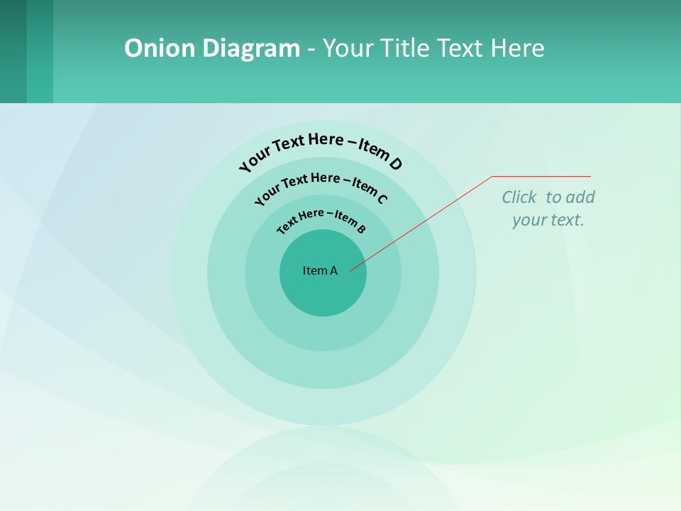 A Blue And Green Abstract Background With A Place For Text PowerPoint Template