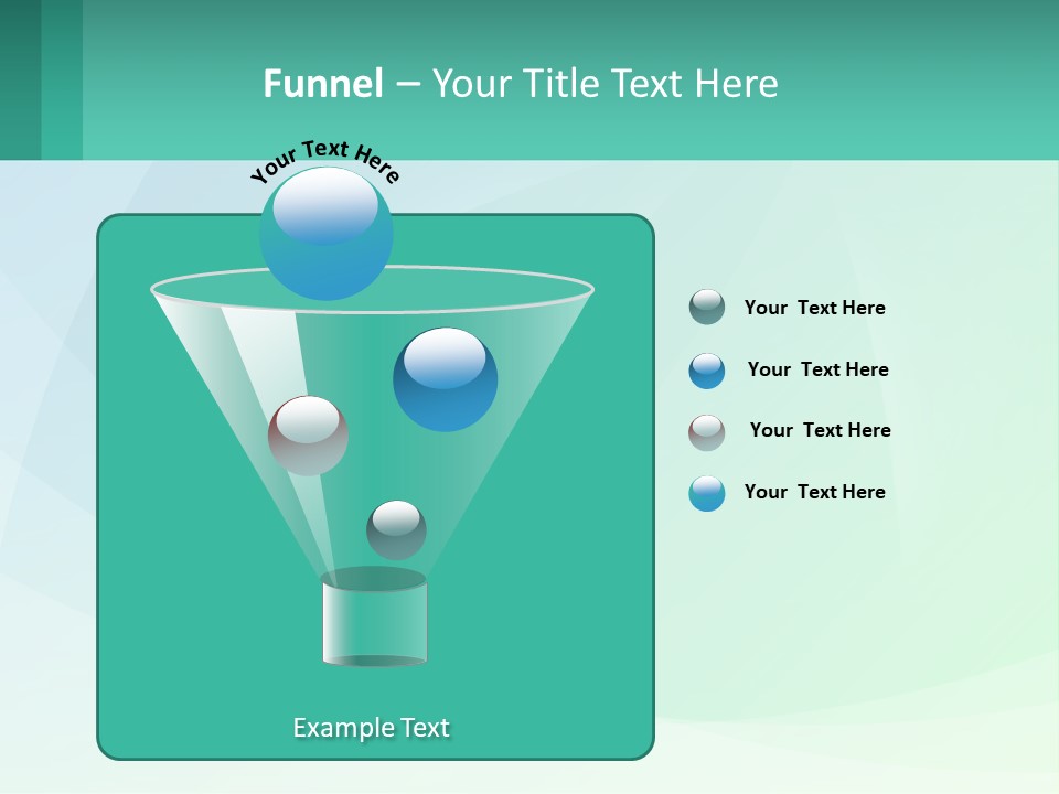A Blue And Green Abstract Background With A Place For Text PowerPoint Template