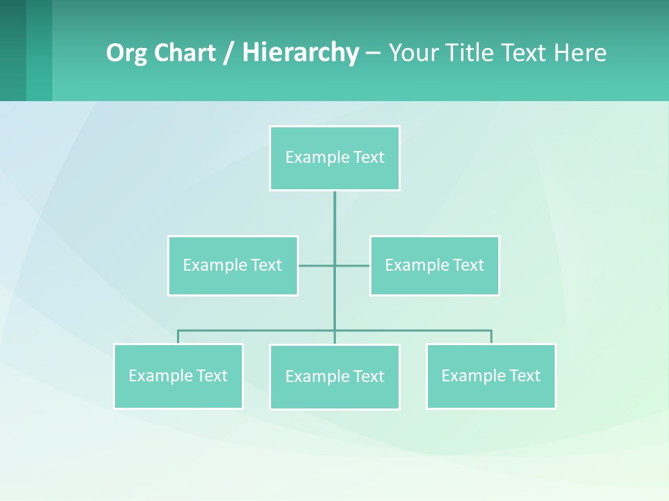 A Blue And Green Abstract Background With A Place For Text PowerPoint Template