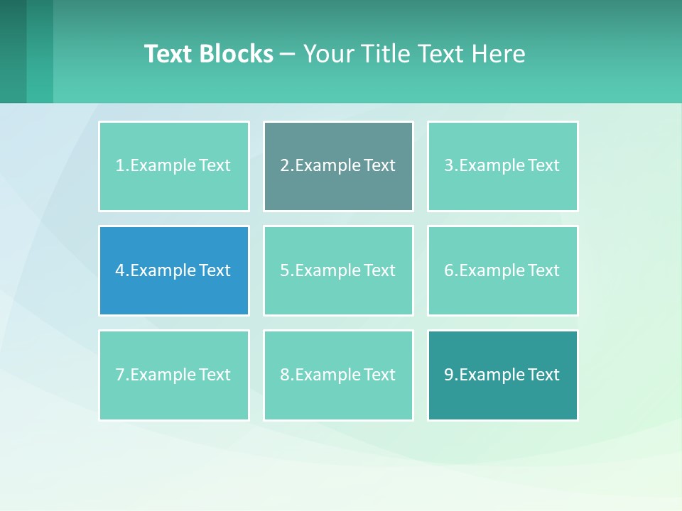 A Blue And Green Abstract Background With A Place For Text PowerPoint Template