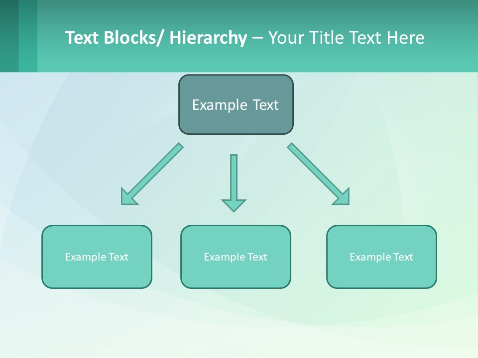 A Blue And Green Abstract Background With A Place For Text PowerPoint Template