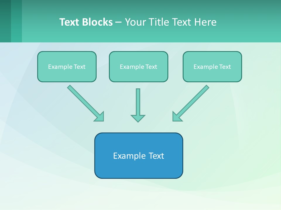A Blue And Green Abstract Background With A Place For Text PowerPoint Template