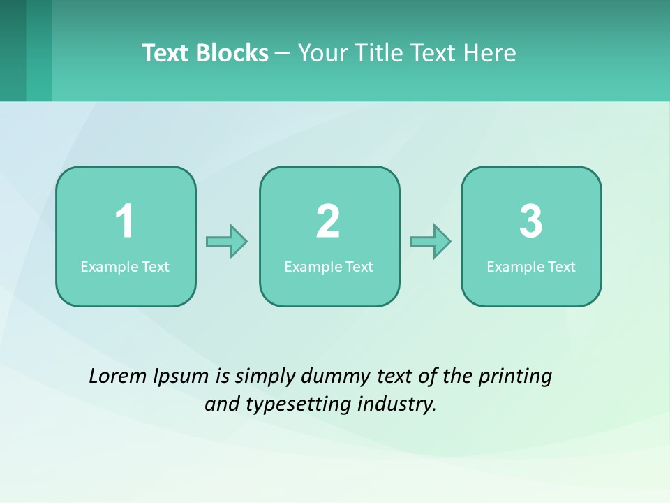 A Blue And Green Abstract Background With A Place For Text PowerPoint Template