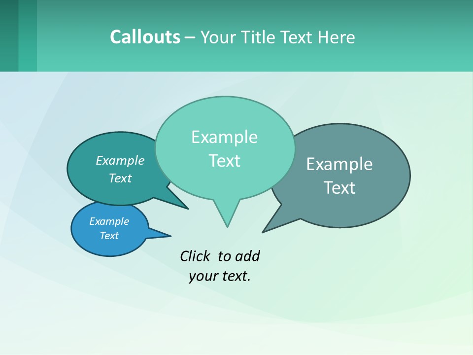 A Blue And Green Abstract Background With A Place For Text PowerPoint Template
