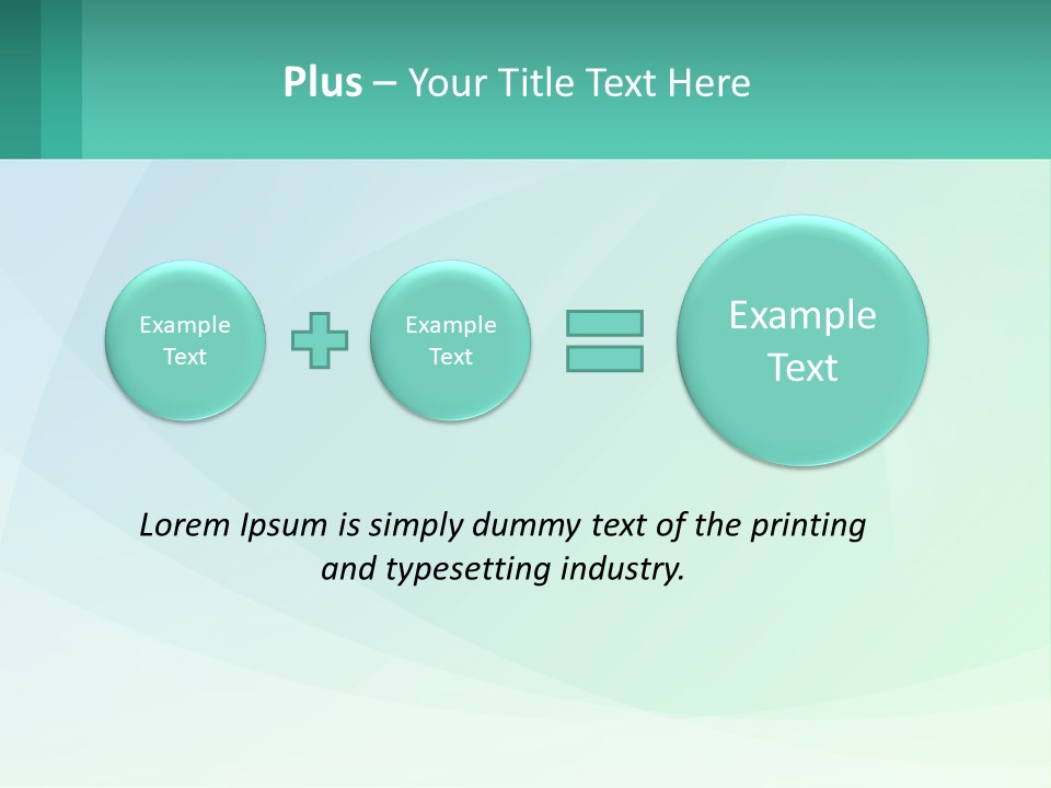 A Blue And Green Abstract Background With A Place For Text PowerPoint Template