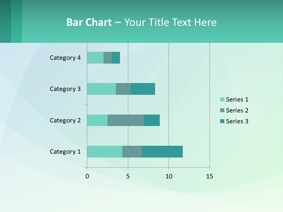 A Blue And Green Abstract Background With A Place For Text PowerPoint Template