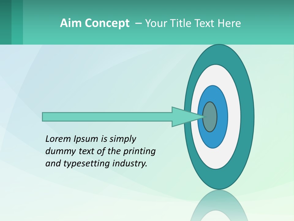 A Blue And Green Abstract Background With A Place For Text PowerPoint Template