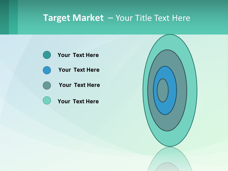 A Blue And Green Abstract Background With A Place For Text PowerPoint Template