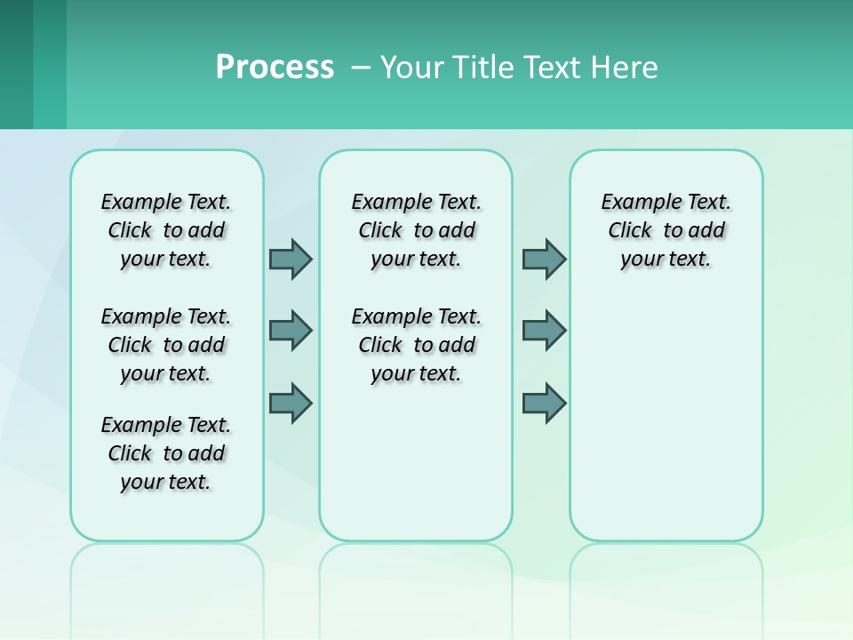 A Blue And Green Abstract Background With A Place For Text PowerPoint Template