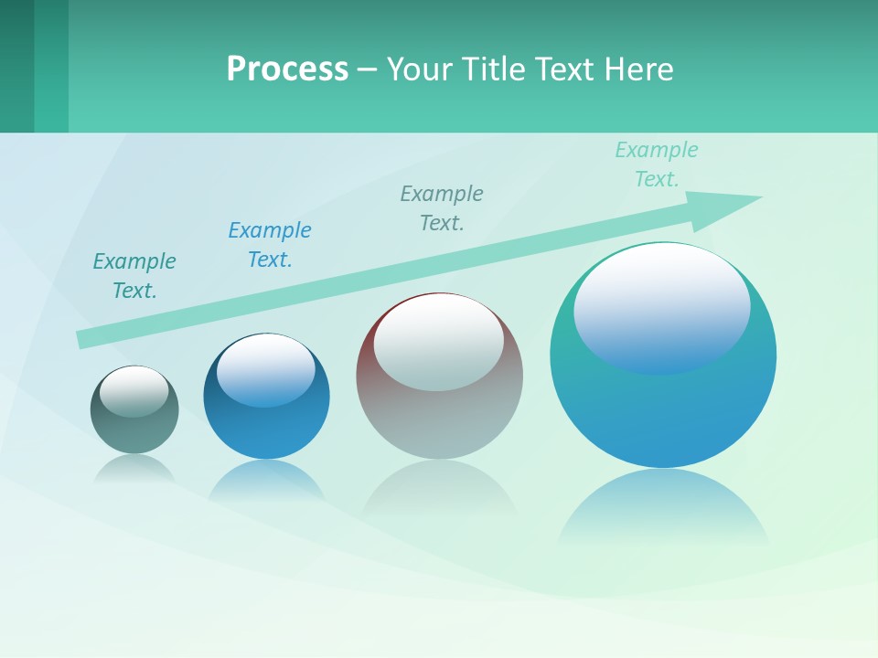 A Blue And Green Abstract Background With A Place For Text PowerPoint Template