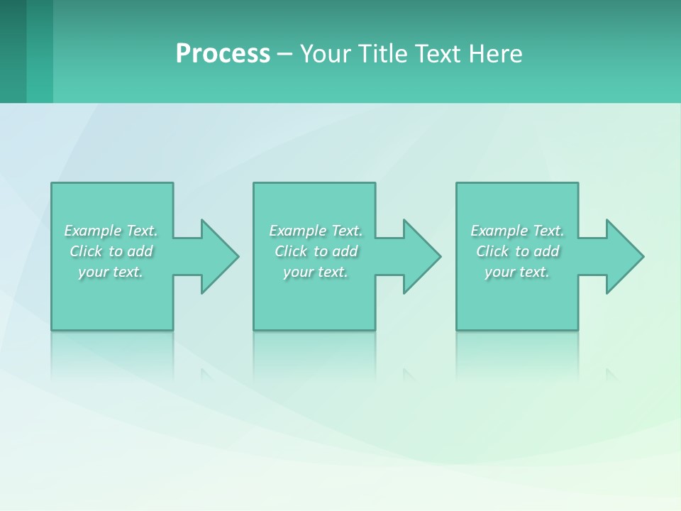 A Blue And Green Abstract Background With A Place For Text PowerPoint Template