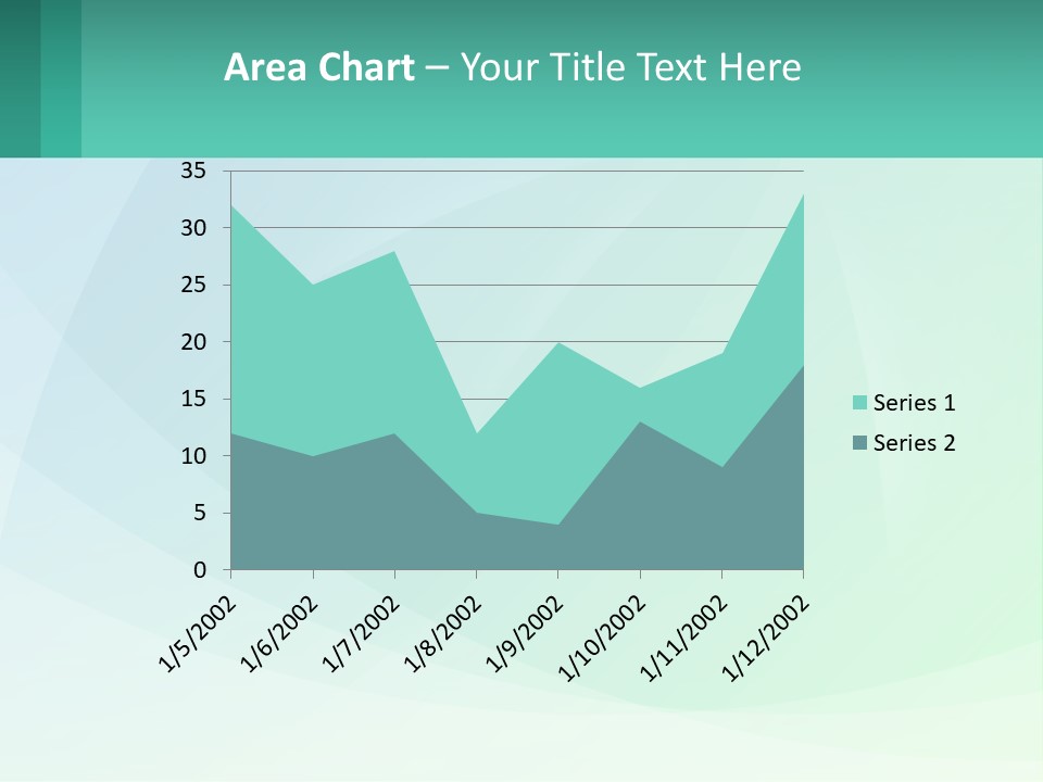 A Blue And Green Abstract Background With A Place For Text PowerPoint Template