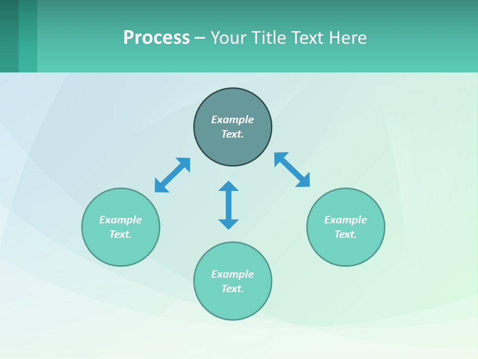 A Blue And Green Abstract Background With A Place For Text PowerPoint Template