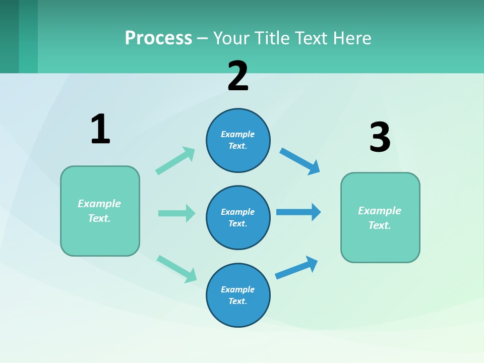 A Blue And Green Abstract Background With A Place For Text PowerPoint Template