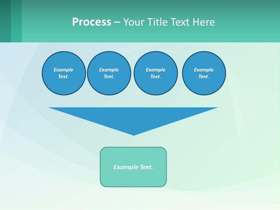 A Blue And Green Abstract Background With A Place For Text PowerPoint Template