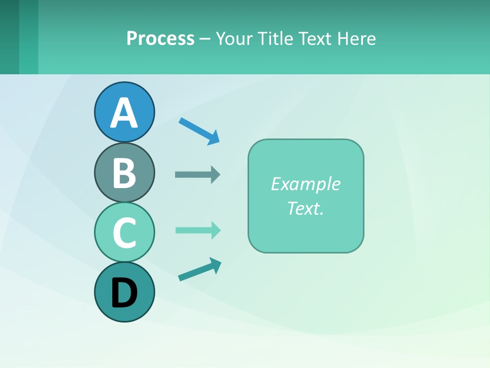 A Blue And Green Abstract Background With A Place For Text PowerPoint Template