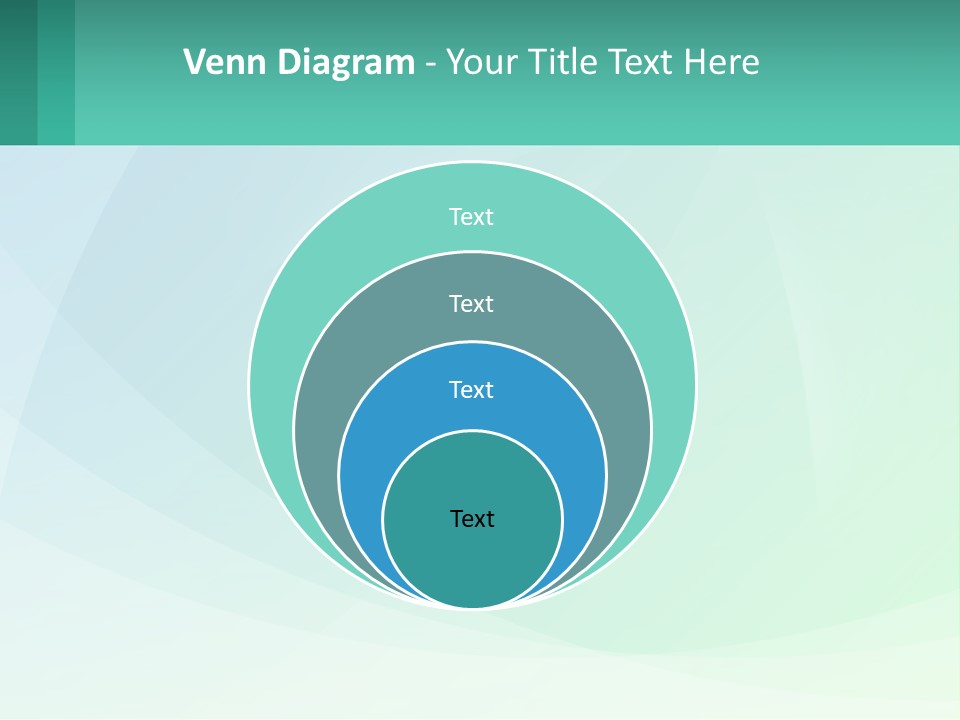 A Blue And Green Abstract Background With A Place For Text PowerPoint Template