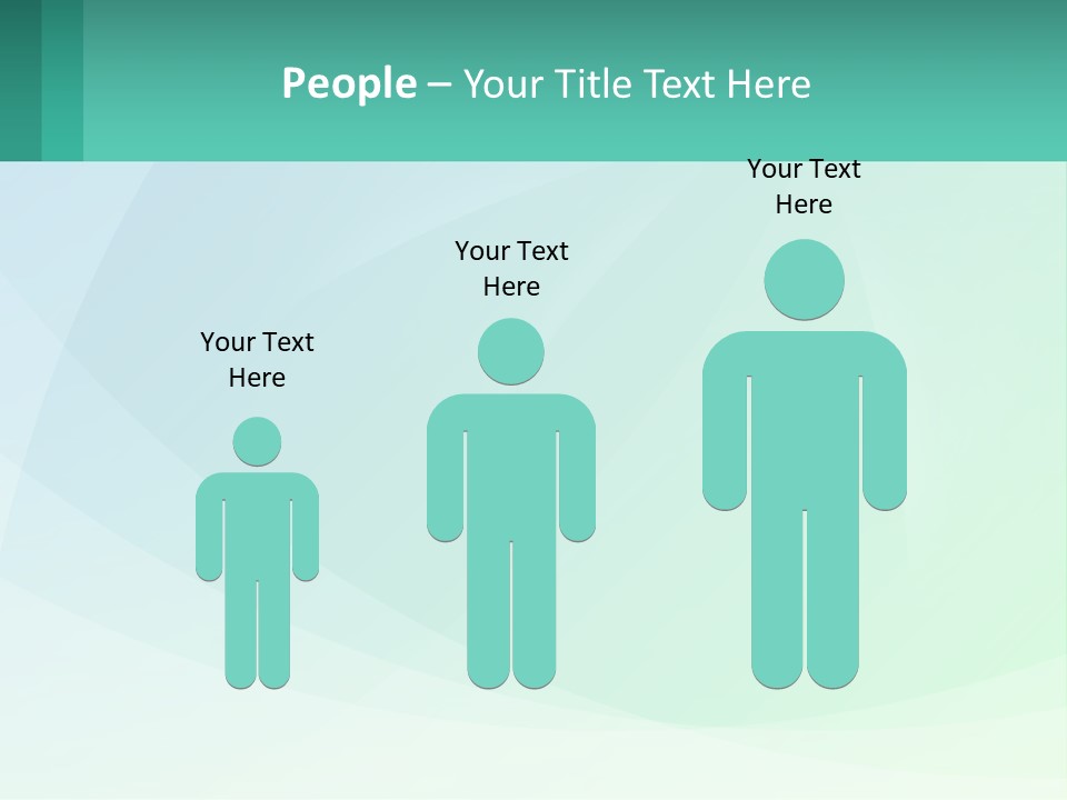 A Blue And Green Abstract Background With A Place For Text PowerPoint Template