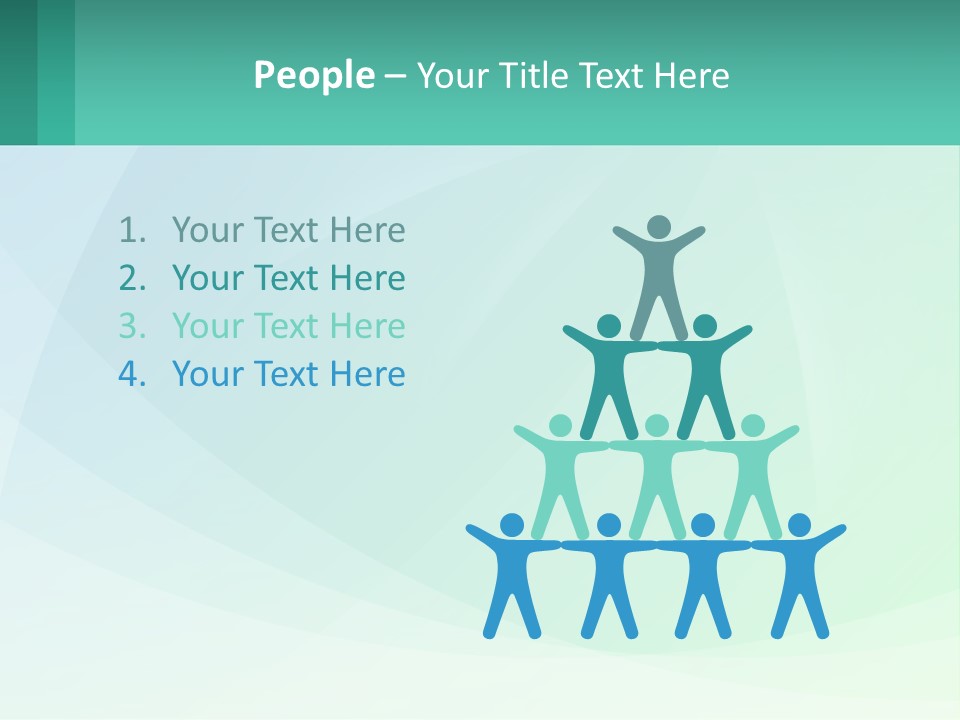 A Blue And Green Abstract Background With A Place For Text PowerPoint Template