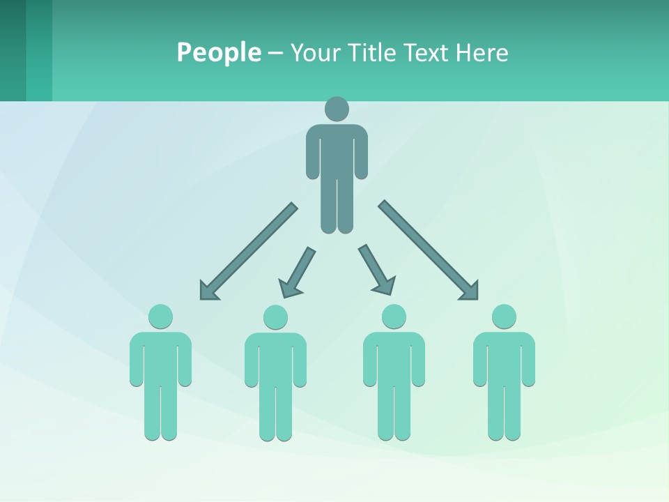 A Blue And Green Abstract Background With A Place For Text PowerPoint Template