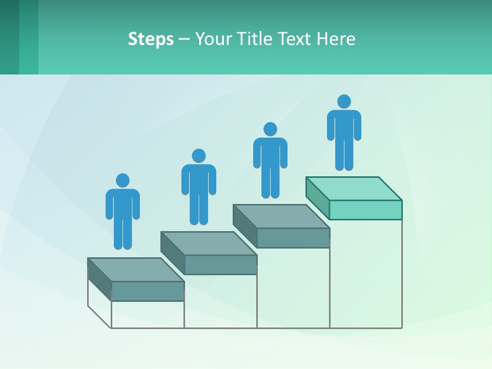 A Blue And Green Abstract Background With A Place For Text PowerPoint Template