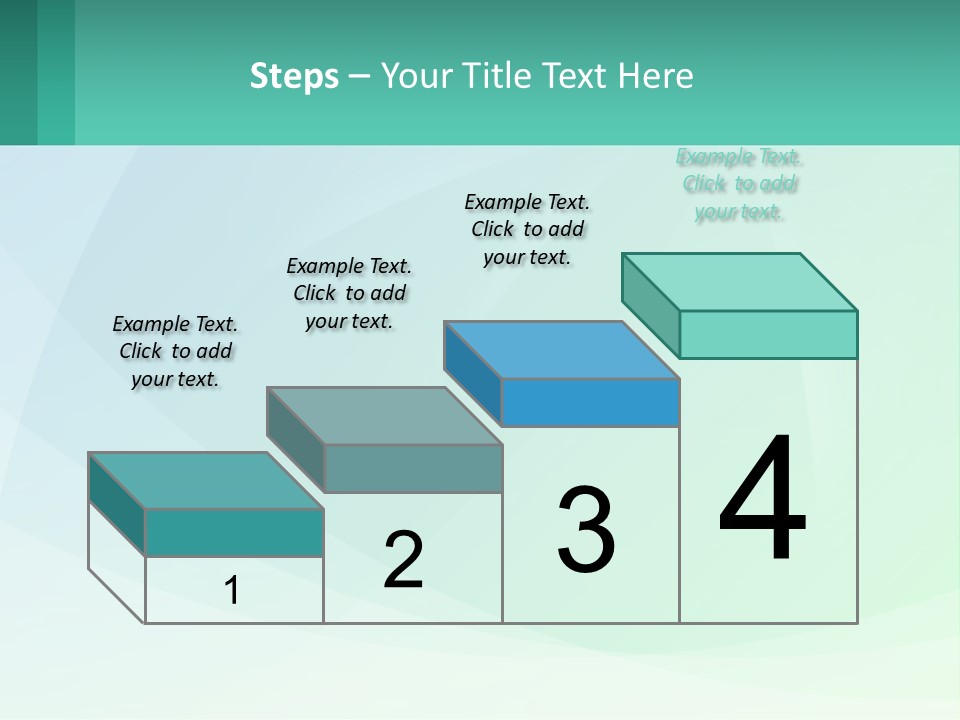 A Blue And Green Abstract Background With A Place For Text PowerPoint Template