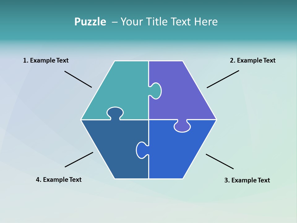 A Blue And Green Abstract Background With The Word Name Of Presentation PowerPoint Template