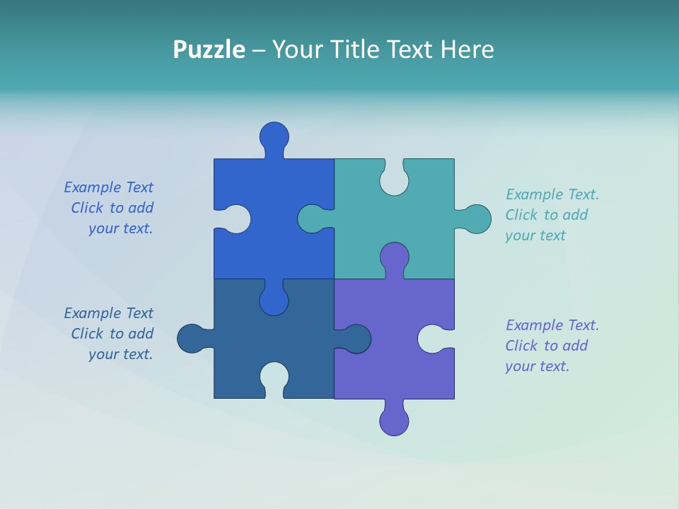 A Blue And Green Abstract Background With The Word Name Of Presentation PowerPoint Template