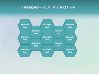 A Blue And Green Abstract Background With The Word Name Of Presentation PowerPoint Template