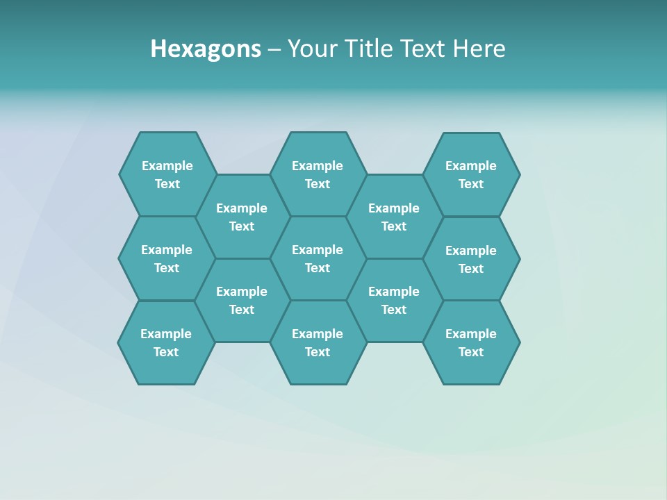 A Blue And Green Abstract Background With The Word Name Of Presentation PowerPoint Template