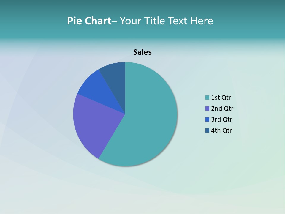 A Blue And Green Abstract Background With The Word Name Of Presentation PowerPoint Template