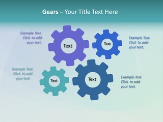 A Blue And Green Abstract Background With The Word Name Of Presentation PowerPoint Template