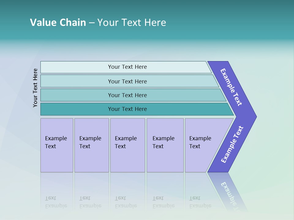 A Blue And Green Abstract Background With The Word Name Of Presentation PowerPoint Template