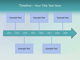 A Blue And Green Abstract Background With The Word Name Of Presentation PowerPoint Template