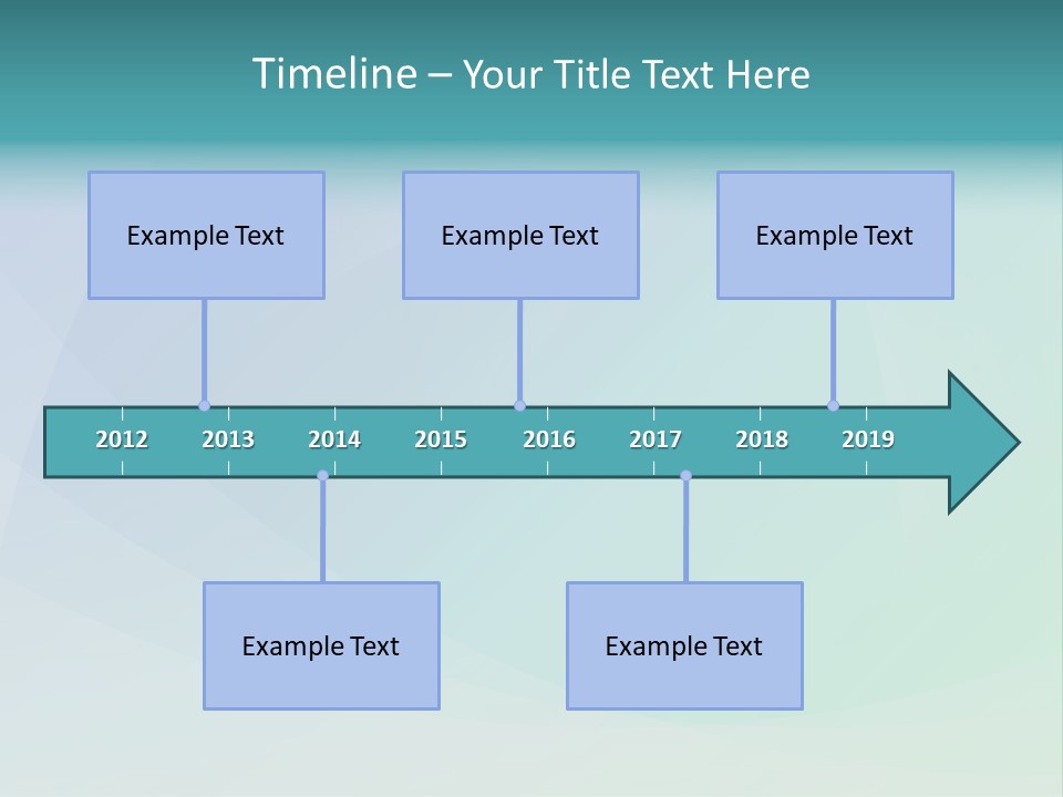 A Blue And Green Abstract Background With The Word Name Of Presentation PowerPoint Template