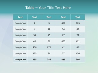 A Blue And Green Abstract Background With The Word Name Of Presentation PowerPoint Template