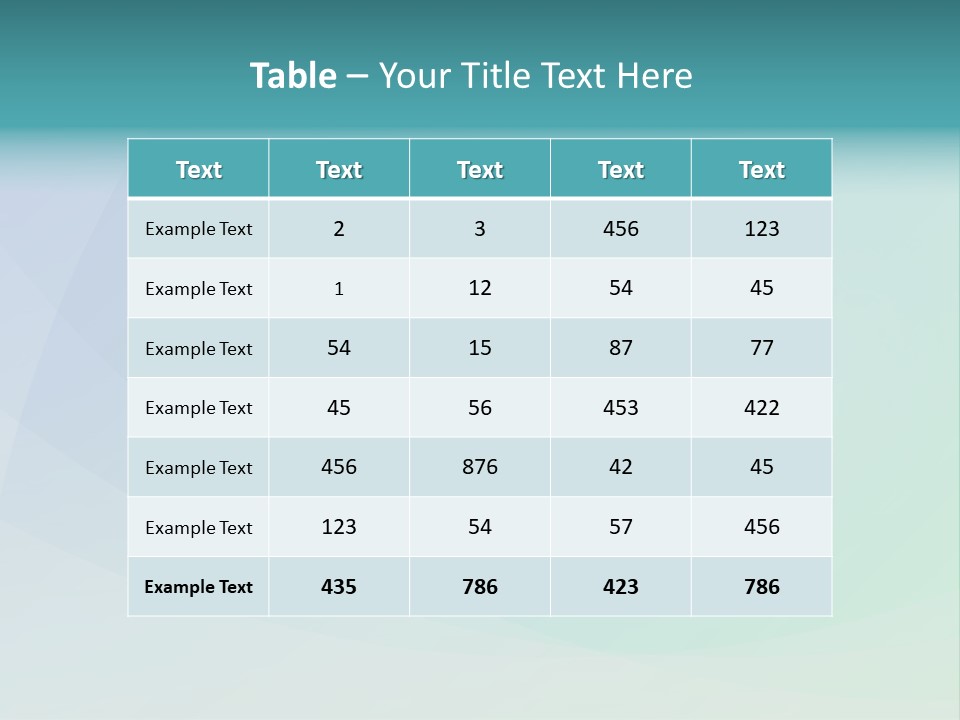 A Blue And Green Abstract Background With The Word Name Of Presentation PowerPoint Template