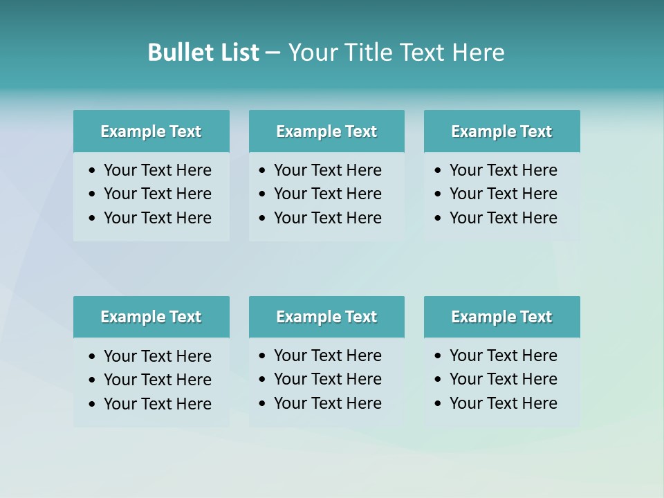 A Blue And Green Abstract Background With The Word Name Of Presentation PowerPoint Template