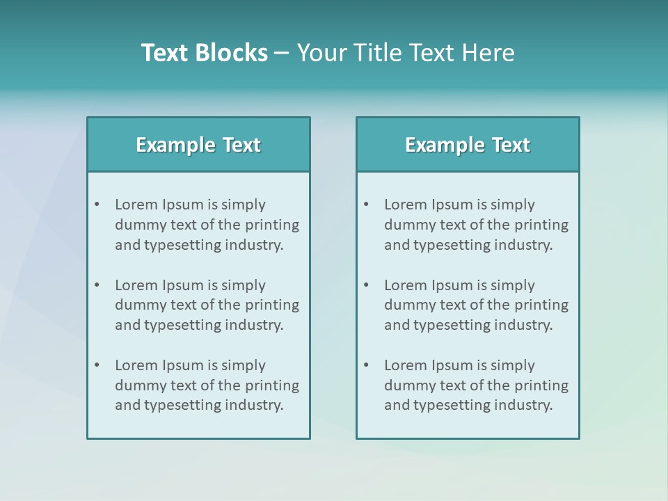 A Blue And Green Abstract Background With The Word Name Of Presentation PowerPoint Template
