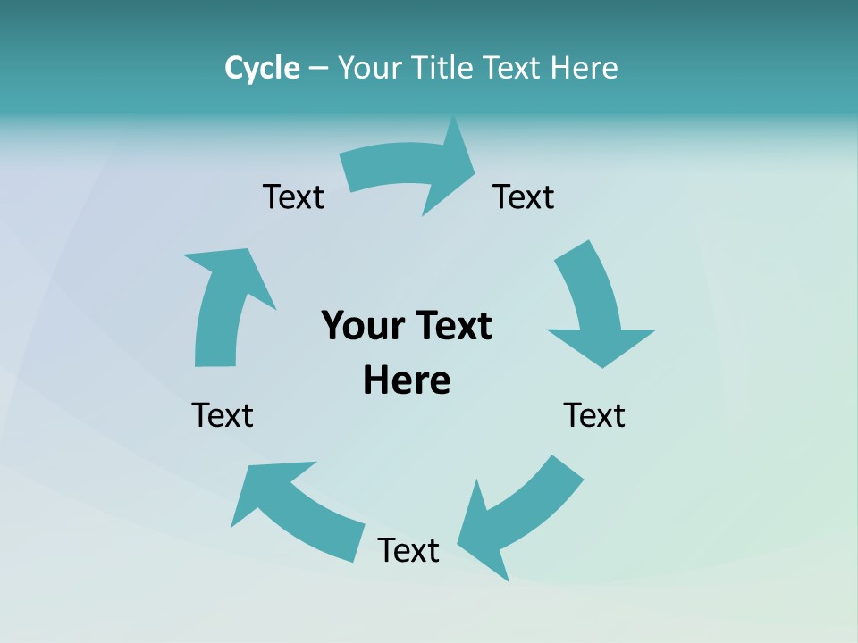 A Blue And Green Abstract Background With The Word Name Of Presentation PowerPoint Template