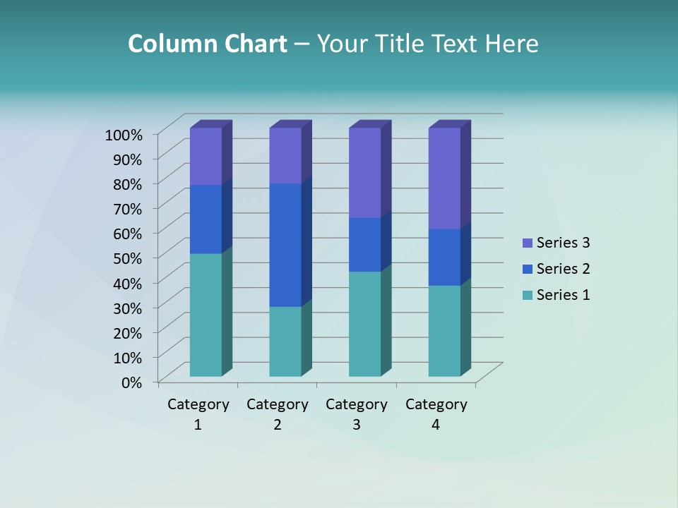 A Blue And Green Abstract Background With The Word Name Of Presentation PowerPoint Template