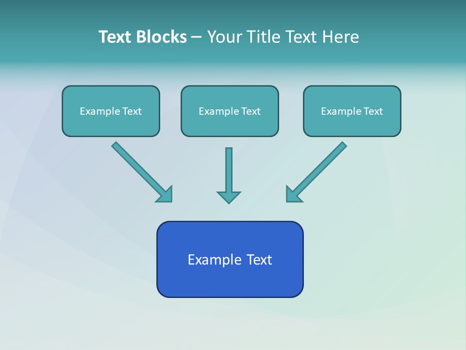 A Blue And Green Abstract Background With The Word Name Of Presentation PowerPoint Template