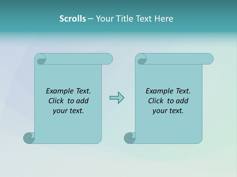 A Blue And Green Abstract Background With The Word Name Of Presentation PowerPoint Template