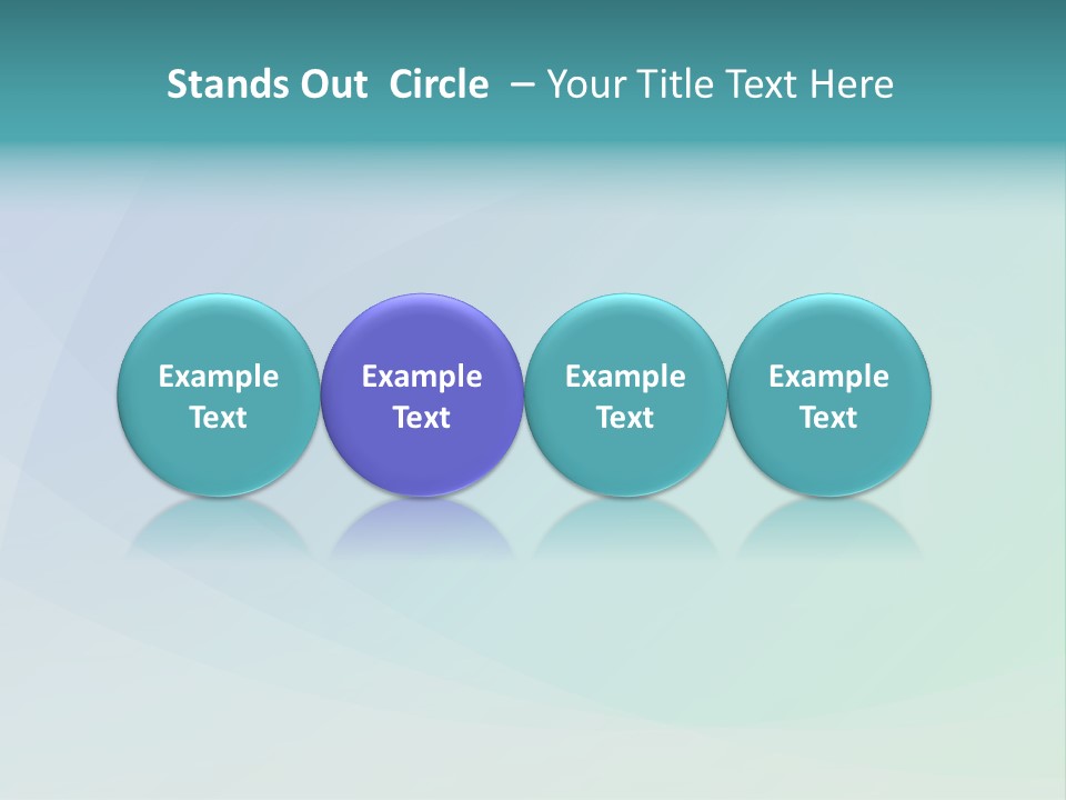 A Blue And Green Abstract Background With The Word Name Of Presentation PowerPoint Template