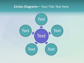 A Blue And Green Abstract Background With The Word Name Of Presentation PowerPoint Template