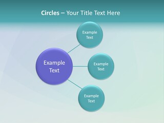 A Blue And Green Abstract Background With The Word Name Of Presentation PowerPoint Template